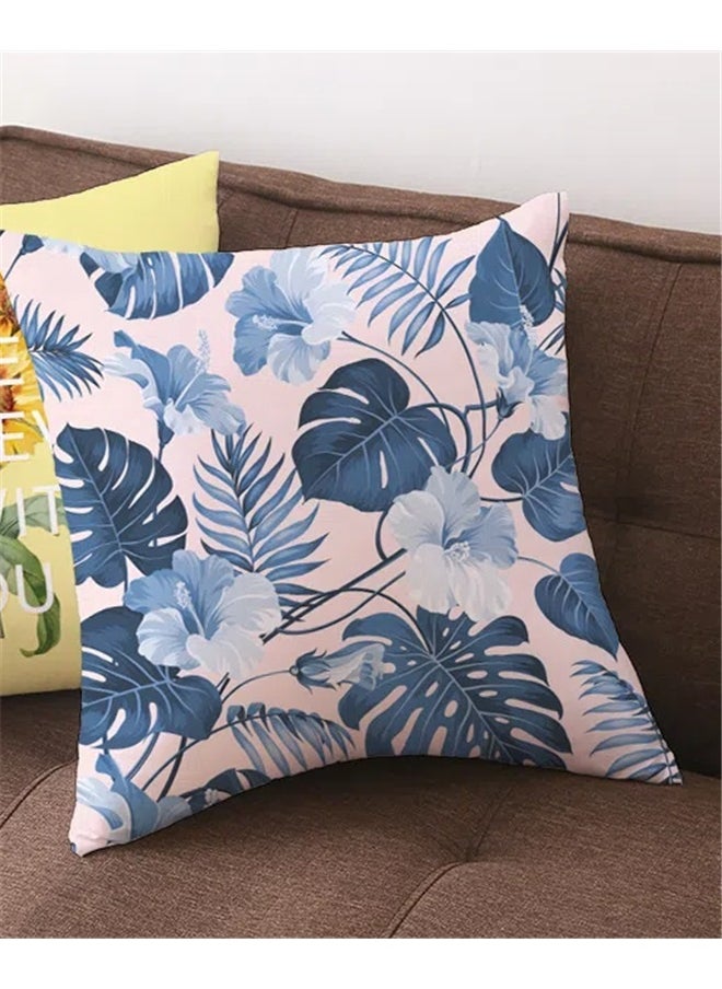 yongsheng Printed Cushion Cover Multicolour 45x45cm,Outdoor/Indoor Throw Pillows, 45*45cm Square Pillows for Bed, Couch, Sofa and Patio Furniture  - Image 2