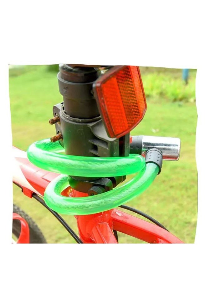 قفل دراجة هوائية وسكوتر كابل صلب (واير) - قفل حماية من السرقة بقلب فولاذي ومفتاحين - Image 4