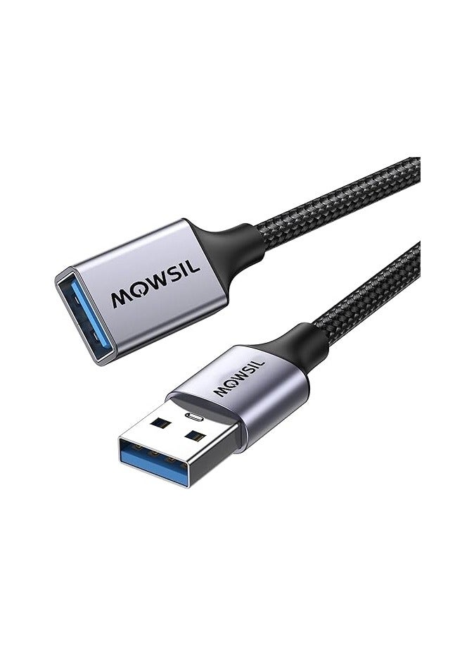 Mowsil USB Extension Cable 1.8Mtr USB A Male to Female Extension Cord USB 3.0 Extender 5Gbps Data Transfer - Image 1