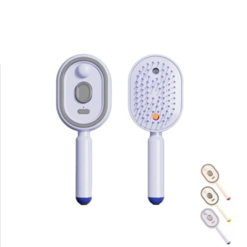 Electric Spray Air Cushion Massage Comb Hair Brush, Electric Steam Brush for Hair, Detangler Brush, Scalp Oil Applicator, Steam Hair Brush with Water Spray for Wet and Dry Hair - Image 1