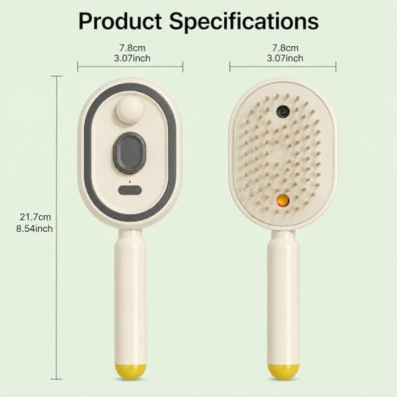 Electric Spray Air Cushion Massage Comb Hair Brush, Electric Steam Brush for Hair, Detangler Brush, Scalp Oil Applicator, Steam Hair Brush with Water Spray for Wet and Dry Hair - Image 2