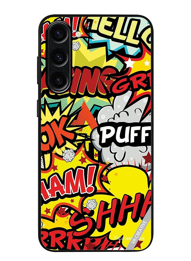 VR CREATIVE Protective Case Cover For Samsung Galaxy S23 FE Multibrand Stickers Design Multicolour - Image 1