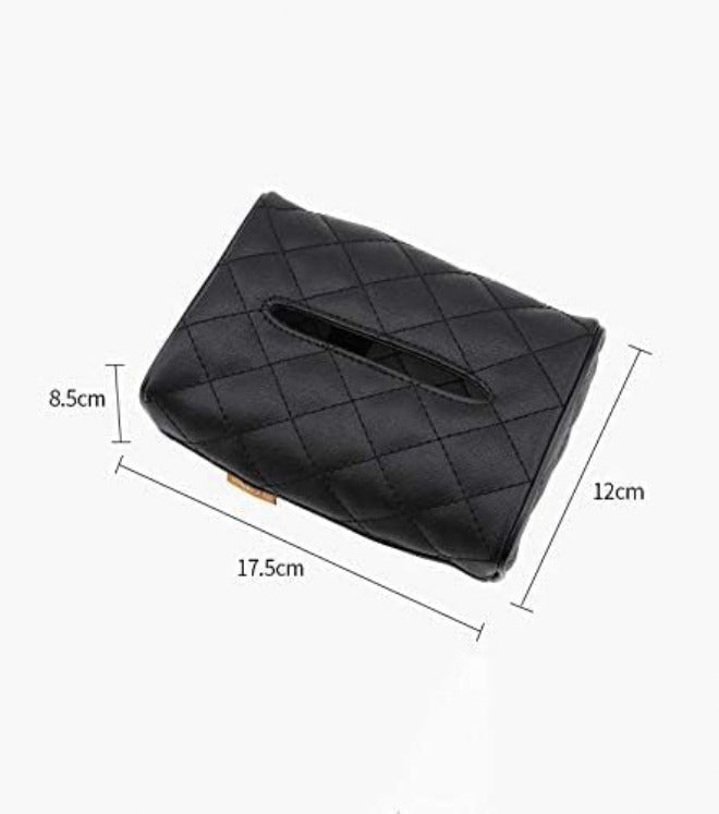 Sanbo Generic Sanbo leather tissue holder (black) - Image 4