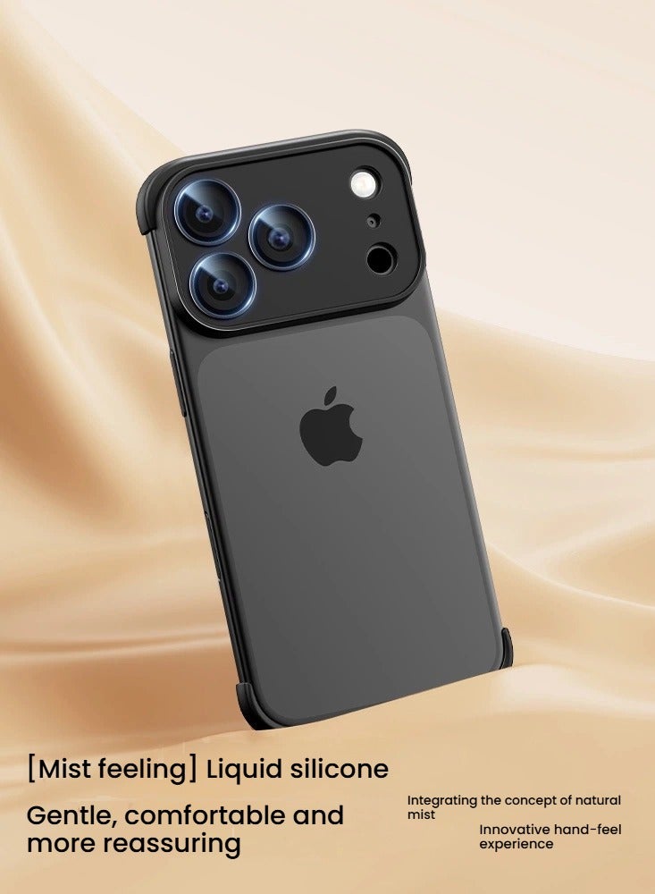 iPhone 17 Pro Max Case with Bezel-Free Corner Pads Lens Protector  Drop-Proof Frame Precision Fit Slim  Lightweight Protection - Image 2