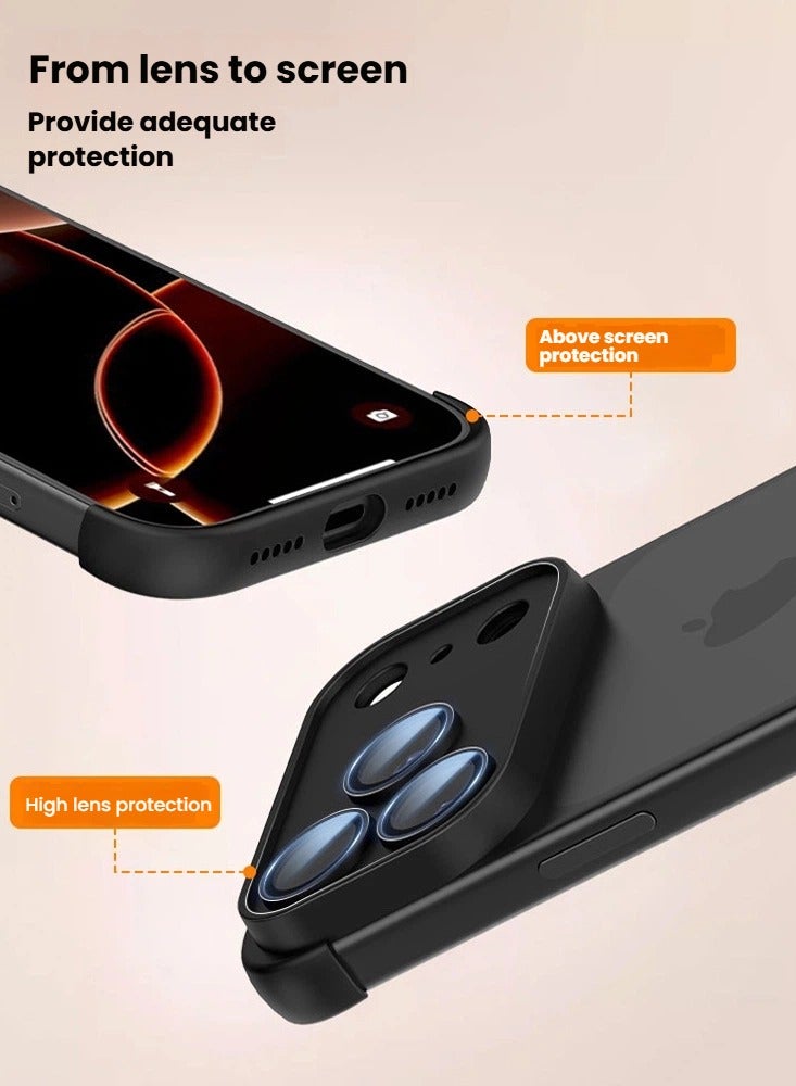 iPhone 17 Pro Max Case with Bezel-Free Corner Pads Lens Protector  Drop-Proof Frame Precision Fit Slim  Lightweight Protection - Image 4