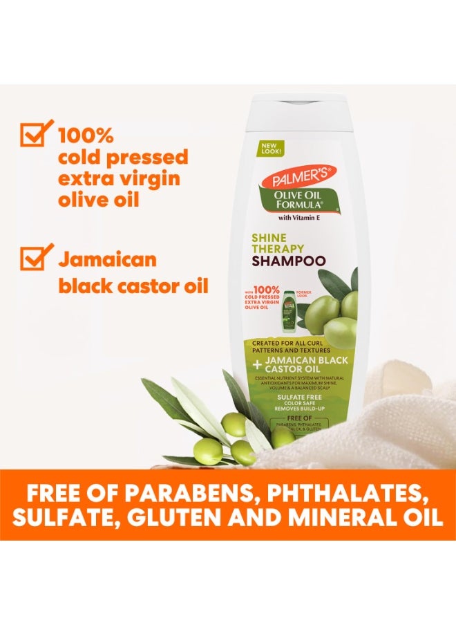 Palmer Olive Oil Smoothing Shampoo for Extra Shine, Colour Safe, Free of Sulfates, Parabens, Phthalates,Mineral Oil & Gluten - 400ml  - Image 3