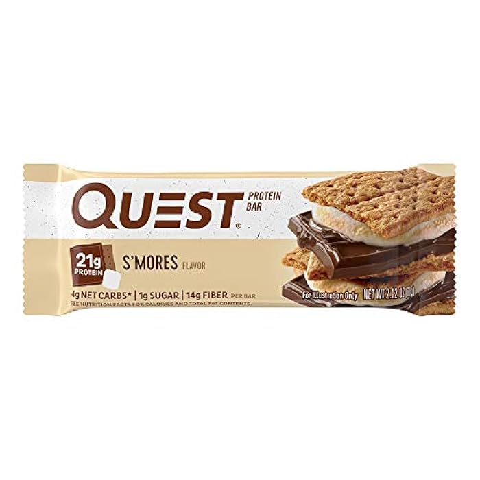 Quest كوست، بار بروتين، إس مورس، 1 قطعة، 2.12 أونصة بار - Image 1