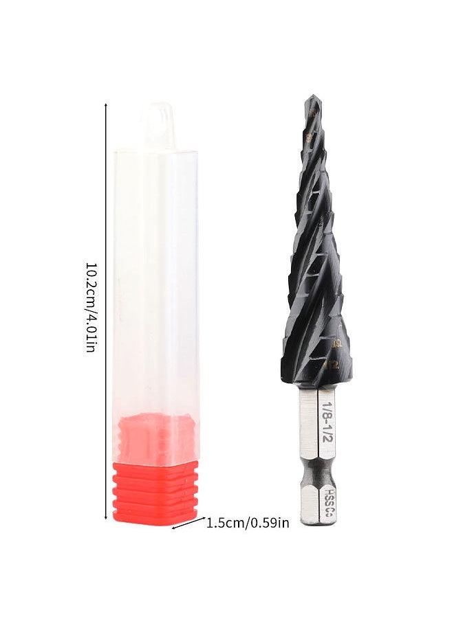 Lepmerk - M35 Stainless Steel Step Drill Bits Pagoda Drill Bits High Speed Steel Cobalt Reaming Drill Bits Titanium Plated Drill Bits 3Pcs Assembly - Image 1