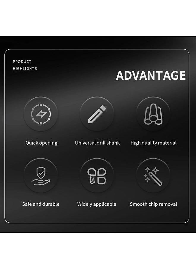 Lepmerk - M35 Stainless Steel Step Drill Bits Pagoda Drill Bits High Speed Steel Cobalt Reaming Drill Bits Titanium Plated Drill Bits 3Pcs Assembly - Image 1