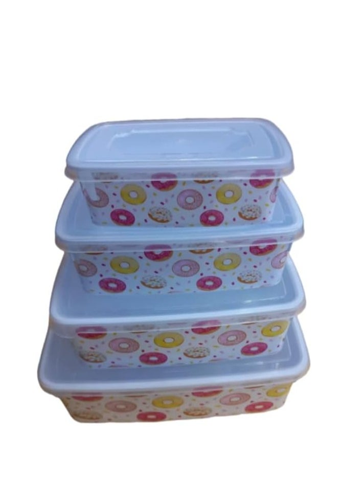 Generic - Omega refrigerator container set, National containers are healthy, can be used in the microwave and dishwasher, and can also be placed in the freezer. They are tightly sealed on all four sides and have gaskets to prevent liquids from spilling. - Image 1