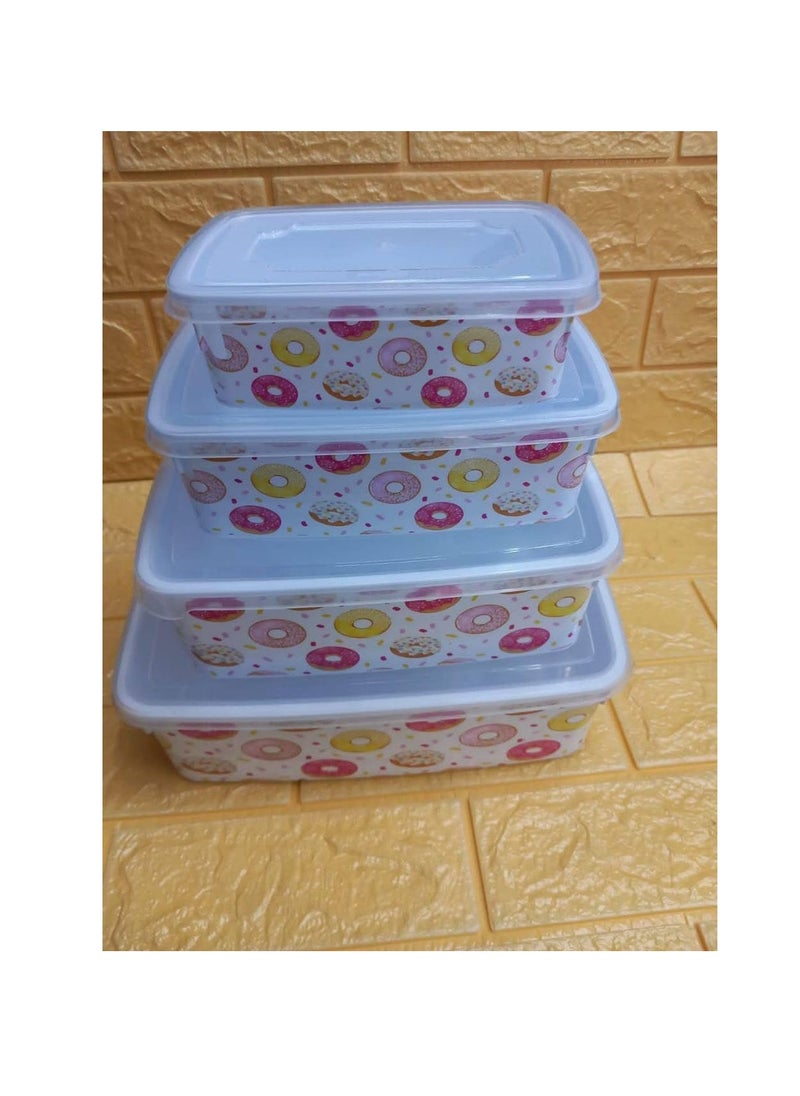 Generic - Omega refrigerator container set, National containers are healthy, can be used in the microwave and dishwasher, and can also be placed in the freezer. They are tightly sealed on all four sides and have gaskets to prevent liquids from spilling. - Image 1