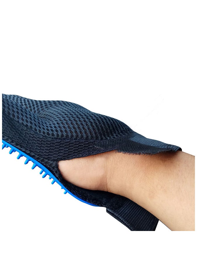 إسكدنيا قفازات تنظيف وتدليك وتنظيف الحيوانات الأليفة المصنوعة من السيليكون - Image 4