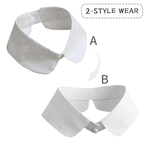Joyci Women's Decorative Necklace Collar 2-Styles Look Cute Design Clothings Fake Collar Accessories - Image 2