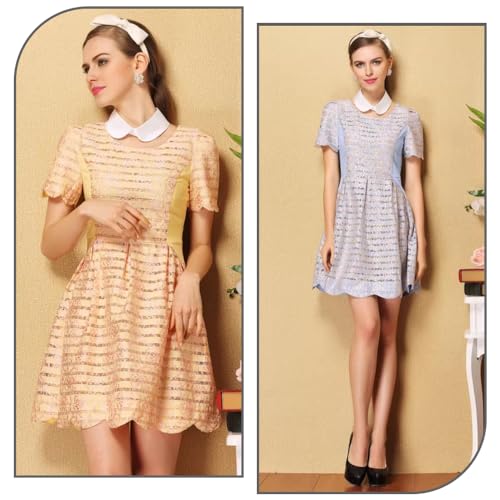 Joyci Women's Decorative Necklace Collar 2-Styles Look Cute Design Clothings Fake Collar Accessories - Image 5