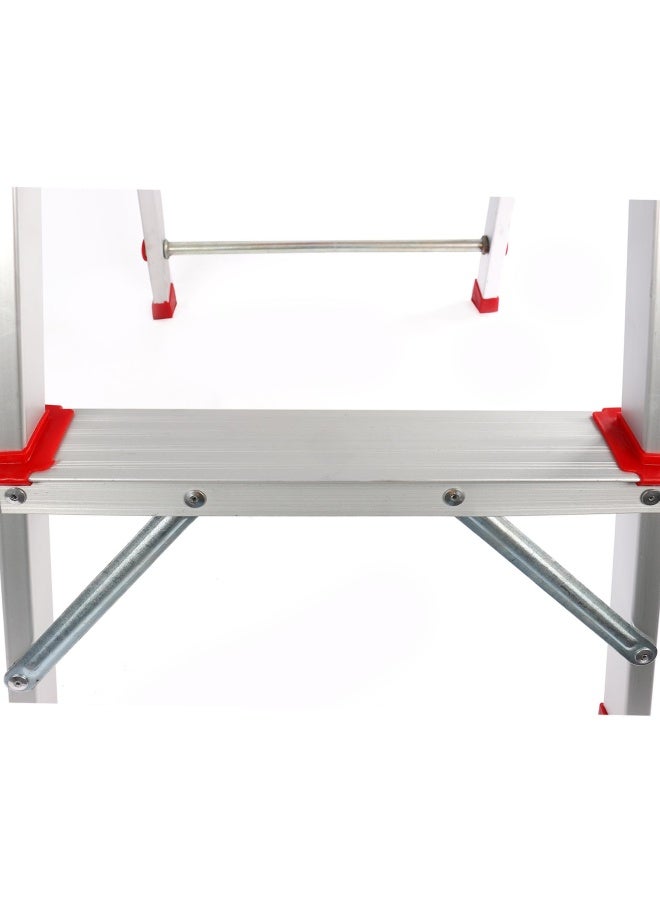 NAMSON 5 Step Aluminium Ladder Na-7566 With Tool Holding Tray & Standing Step | 100Kg Capacity - Image 4