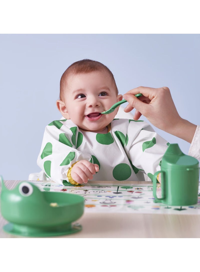 كلادج مريلة KLADDIG باللون الأبيض/الأخضر - Image 2