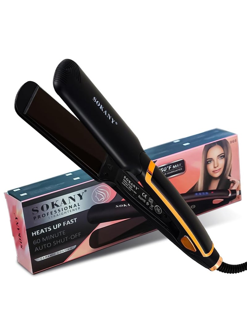 Sokany 966 Professional Hair Straightener, One Size - Image 1