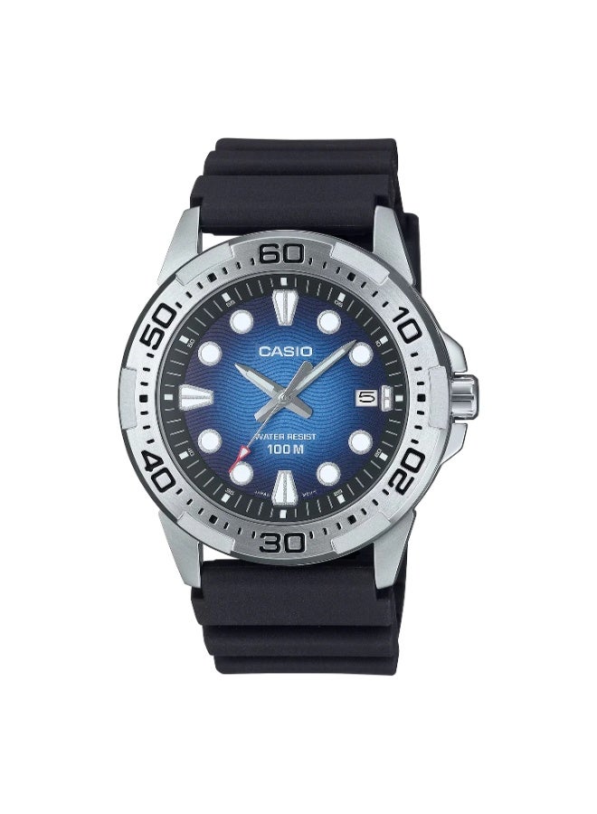 كاسيو ساعة كاسيو إنتايسر مارين سبورتس للرجال بمينا أزرق MTD-140-2A - Image 1