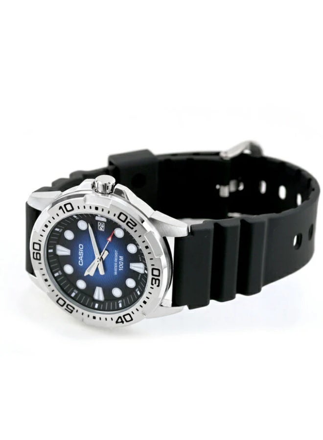 كاسيو ساعة كاسيو إنتايسر مارين سبورتس للرجال بمينا أزرق MTD-140-2A - Image 3