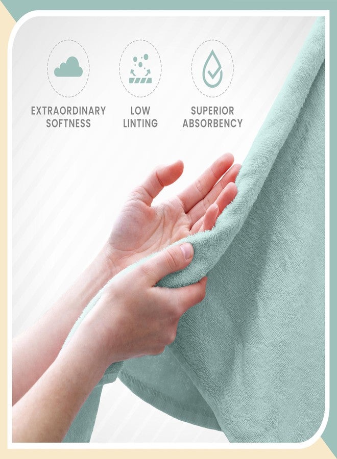 Martex 6-Piece Luxury 100% Cotton Towel Set | Quick Dry | Super Absorbent | Super Soft 100% Ringspun Cotton Towels | 2 Bath Towels | 2 Hand Towels | 2 Wash Cloths | Light Blue - Image 5