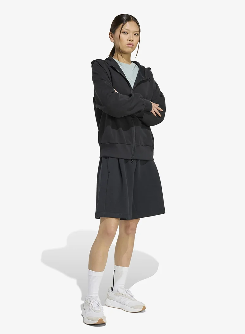 Adidas BLACK Soft Lux Hoodie for Women | Best Price UAE