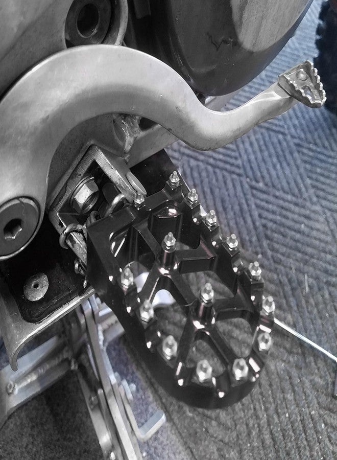 TIRGE Motrcycle Footpeg Foot Pegs For CRF150F CRF230F CRF 150 230 F 2003-2019 2004 2005 2006 2007 2008 2009 2010 2011 2012 2013 2014 2015 2016 2017 2018 Dirt Bike (Black) - Image 5