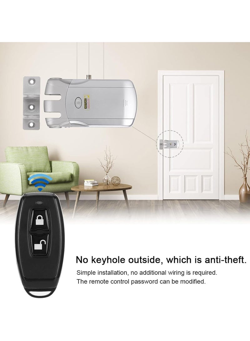 GGOOT Smart Door Lock, Concealed Remote Control Lock, Wifi Wireless Door Lock, Digital Induction Electronic Lock, Supports Phone Remote Unlocking for Home Office Hotel Apartment School - Image 2