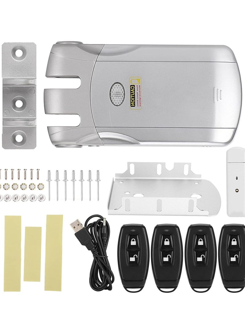 GGOOT Smart Door Lock, Concealed Remote Control Lock, Wifi Wireless Door Lock, Digital Induction Electronic Lock, Supports Phone Remote Unlocking for Home Office Hotel Apartment School - Image 1