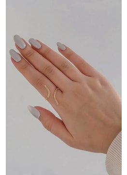 The Collection Zircon Stone Spiral Model Ring  - Image 2