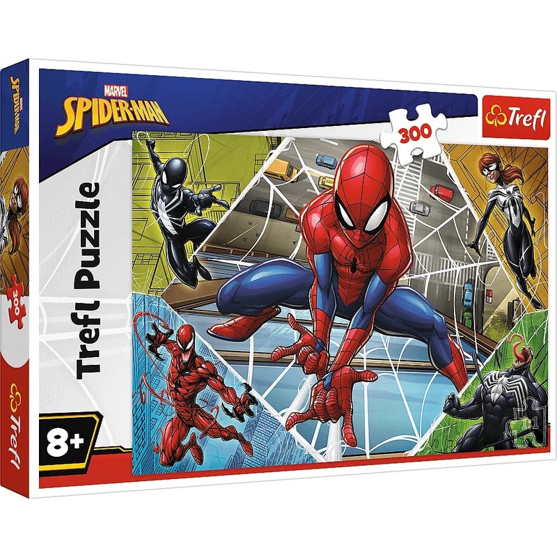 Trefl - Marvel Spiderman Brilliant Spiderman Puzzle 300 Pieces - 23005 - Image 1