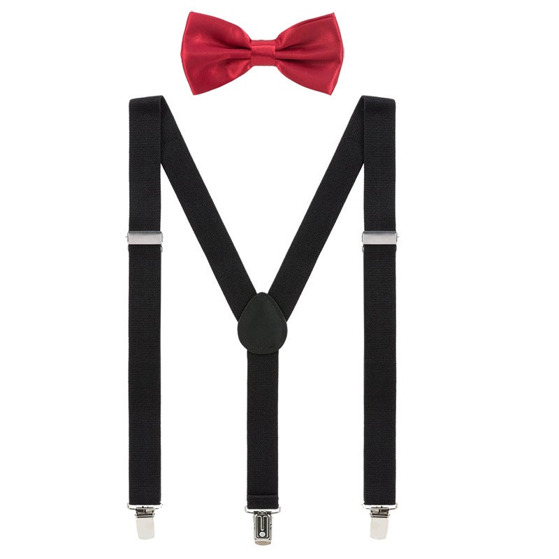 British Fashion Strap Clip Strong Three-Clip Suspender Strap Women Men'S Shoulder Strap Casual Strap Suit Po Strap - Image 5