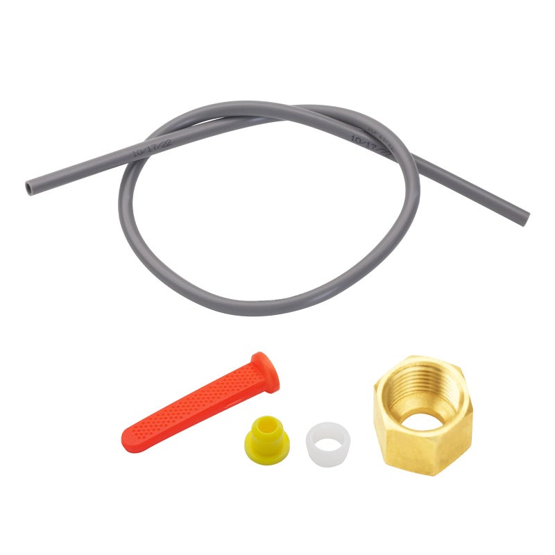 URYKEC 4335 Feed Tube Set, Includes Compression Sleeve and Nut (4335), in Line Strainer (4004), Yellow Orifice (4231), for Aprilaire Humidifier Models 400, 500, and 600. - Image 1