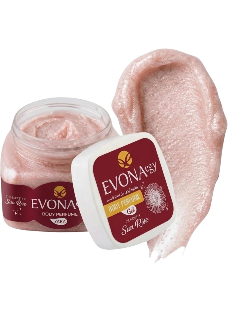 Evona Body Perfume Gel Makhmarya with Long Lasting Fragrance Alcohol Free for Moisturizing and Smoothing Skin 200 g - Image 1