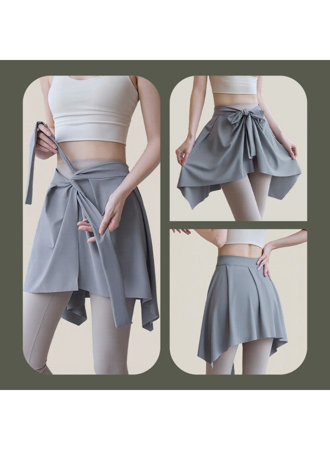 pincai Curtain Women's One-piece Yoga Pants Hip Cover Skirt Cover Autumn Style Sports Fitness Anti-peep Hip Cover Magic Curtain - Image 4