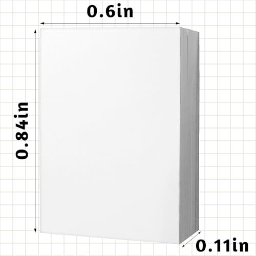 LUFEEMGA 100PCS 112 White Book Miniatures Set Mini Blank Book Dollhouse Tiny Notebook Toy for Mini House DIY Crafting - Image 5