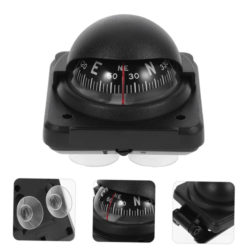 Portable Car Compass Ball Dashboard Mount for Auto Truck Boat Reliable Direction Finding Tool - Image 5