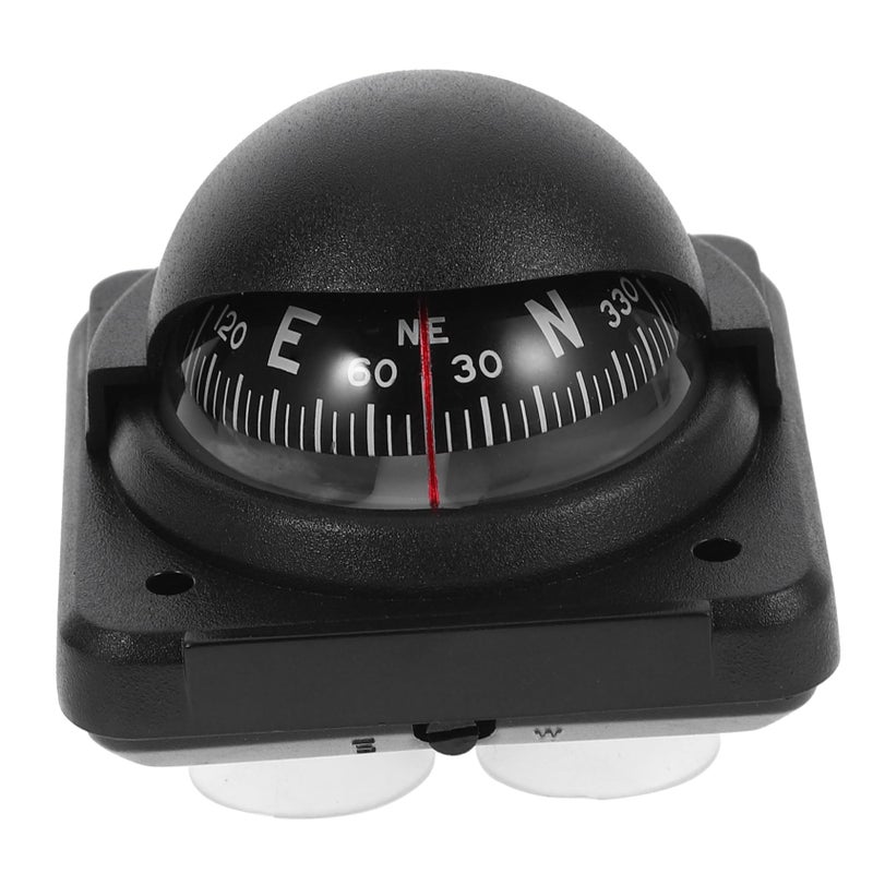 Portable Car Compass Ball Dashboard Mount for Auto Truck Boat Reliable Direction Finding Tool - Image 2