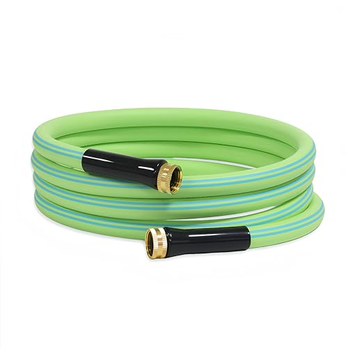 Atlantic Female to Female Heavy Duty Garden Hose 12 ft x 58 Inch Green Color Short Connection Leader Hose - Image 1