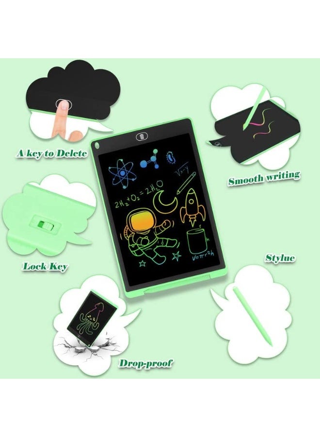 Fekra 12 Inch Colorful LCD Writing Tablet for Children and Adults Suitable for Portable LCD Writing Tablet Magic Drawing Large Gifts for 3 4 5 6 7 Years Boys Girls (Green) - Image 3