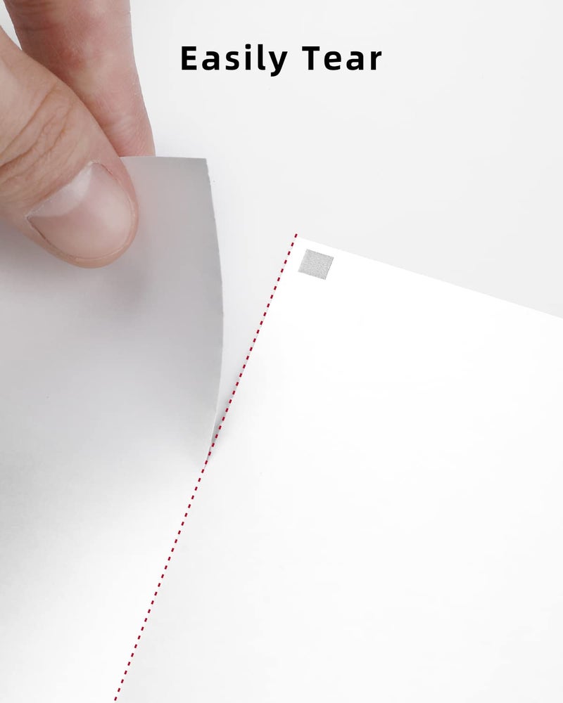 Phomemo US Letter Thermal Printer Paper,Continuous Phomemo M08F Thermal Paper,Compatible with M08F-Letter, M08D, TATTMUSE A285M, with Brother Letter Portable Printer, Size 8.5" x 11",200 Sheets - Image 4