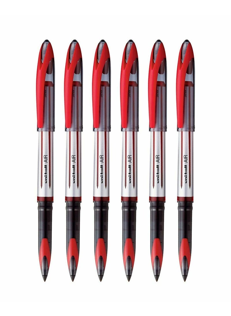 Uniball 12-Piece Air Broad Roller Pen Red Ink  - Image 2