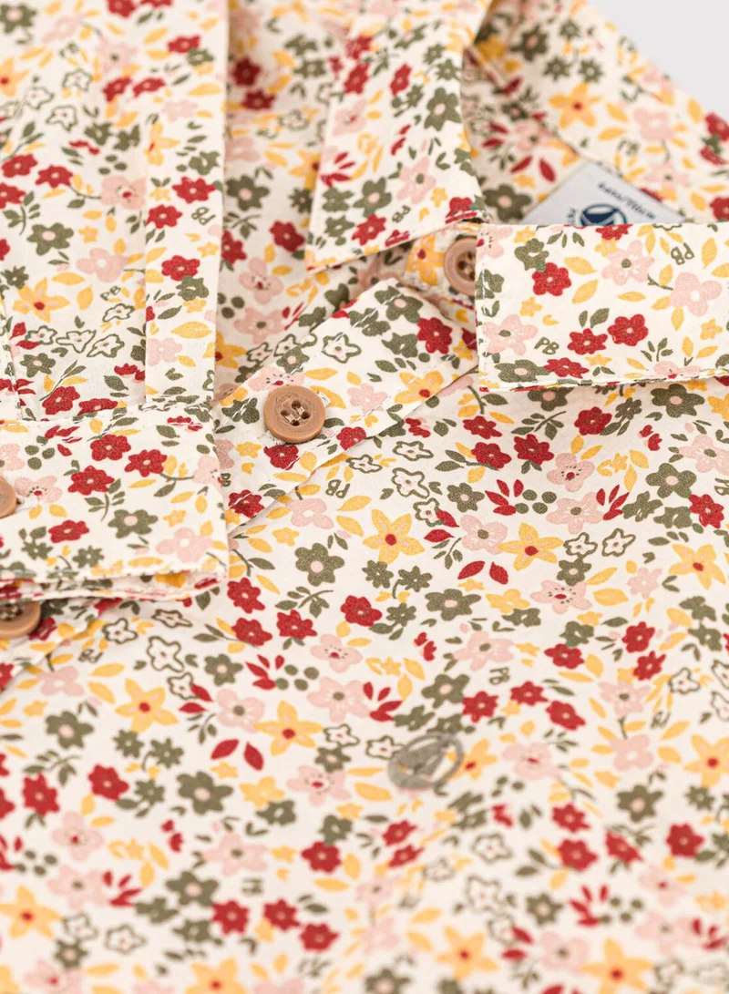 Petit Bateau Youth Poplin Print Shirt