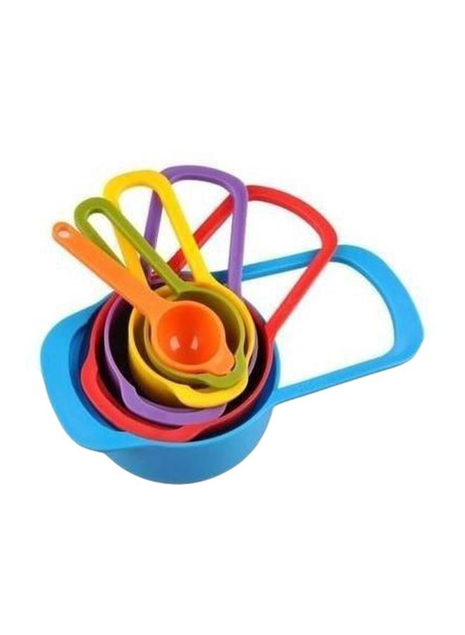 NIBEMINENT 6-Piece Measuring Spoon And Cup Set Blue/Orange/Green  - Image 2