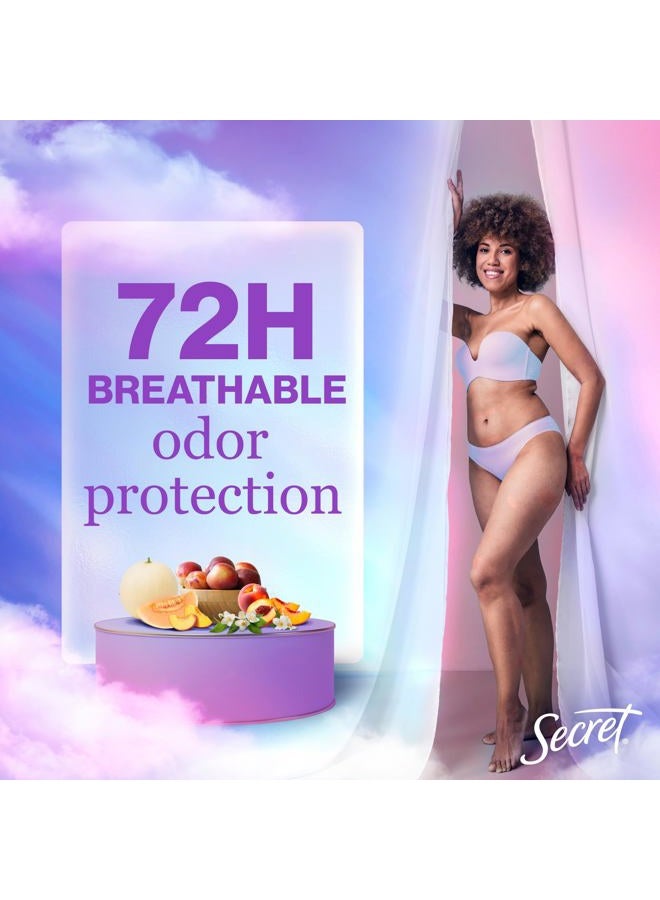 Secret Fresh Antiperspirant Deodorant for Women, 72hr Breathable Sweat & Odor Protection, Instant Freshness & Gentle, PH Balancing Minerals, Invisible Solid, Sweet Nectarine Scent, 2.6 oz - Image 3