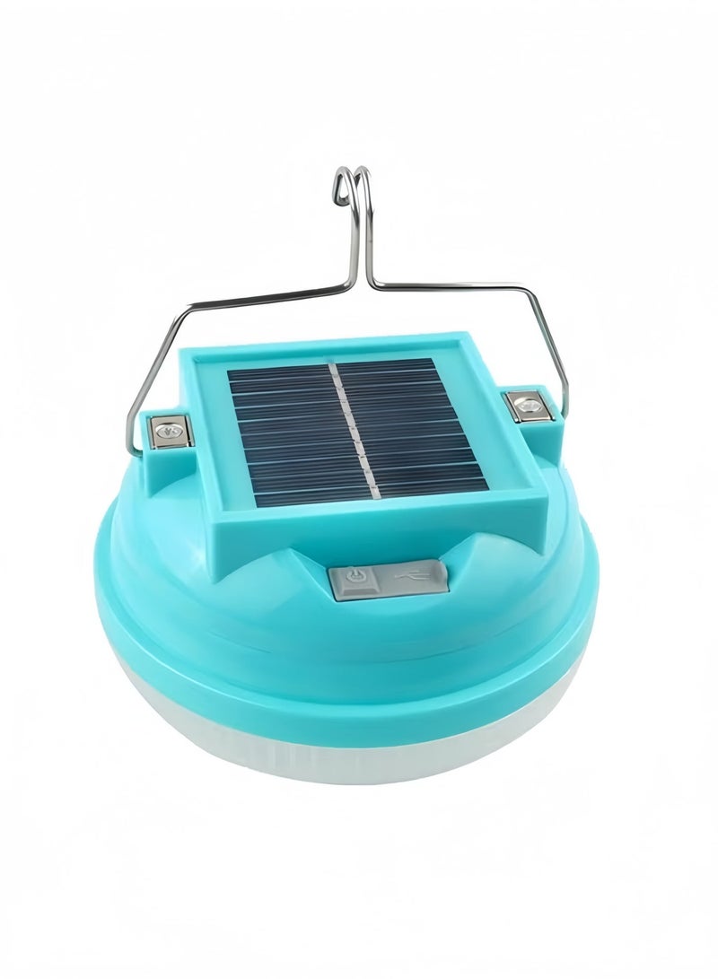 Portable Solar LED Camping Light, Hanging Mini Lantern, Large Capacity 3-Cell Li-ion Battery, Magnetic Base and Quick Hook, 3 Light Modes, USB/Solar Dual Charging, Perfect for Camping, Ultra Long Runtime - Image 1