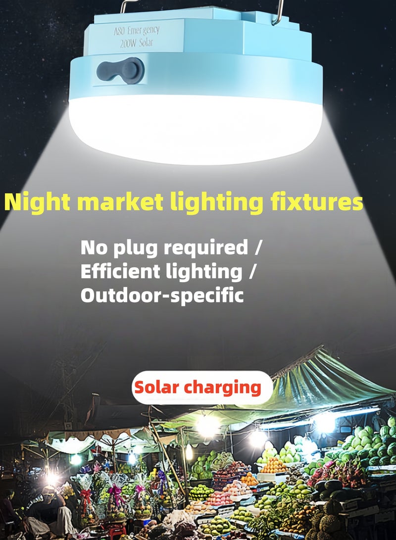 Portable Solar LED Camping Light, Hanging Mini Lantern, Large Capacity 3-Cell Li-ion Battery, Magnetic Base and Quick Hook, 3 Light Modes, USB/Solar Dual Charging, Perfect for Camping, Ultra Long Runtime - Image 3