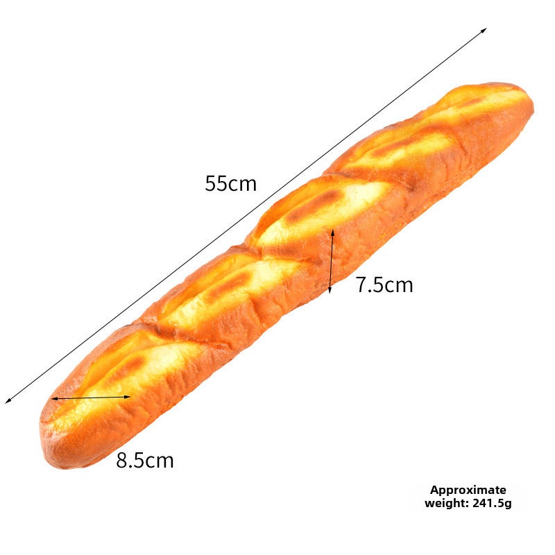 Realistic Caterpillar Bread Cake Model Baking Long Bread 