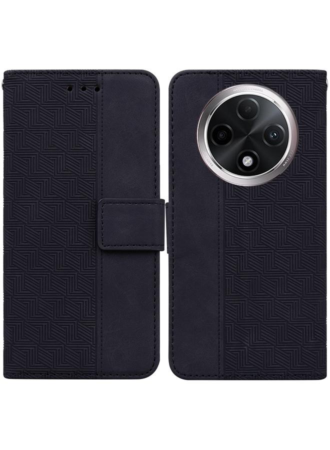 S-TOP Case For OPPO A3 Pro 5G Geometric Embossed Leather Phone Case - Image 1