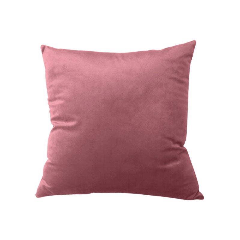 Solid Color Pillow Case Office Lisi Velvet Pillow Home Waist Pillow Cushion Wholesale - Image 1