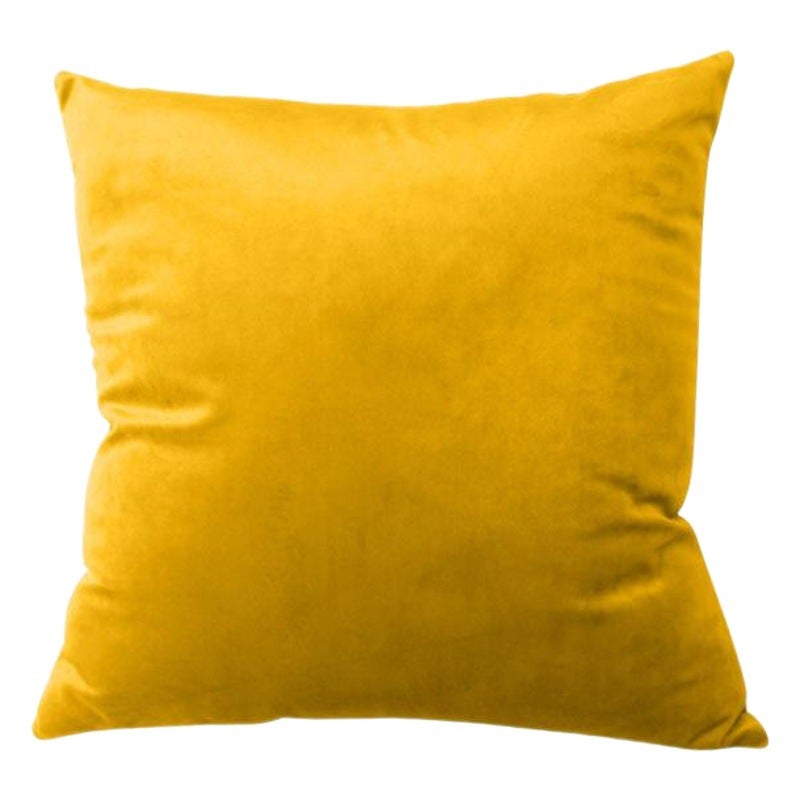 Solid Color Pillow Case Office Lisi Velvet Pillow Home Waist Pillow Cushion Wholesale - Image 2